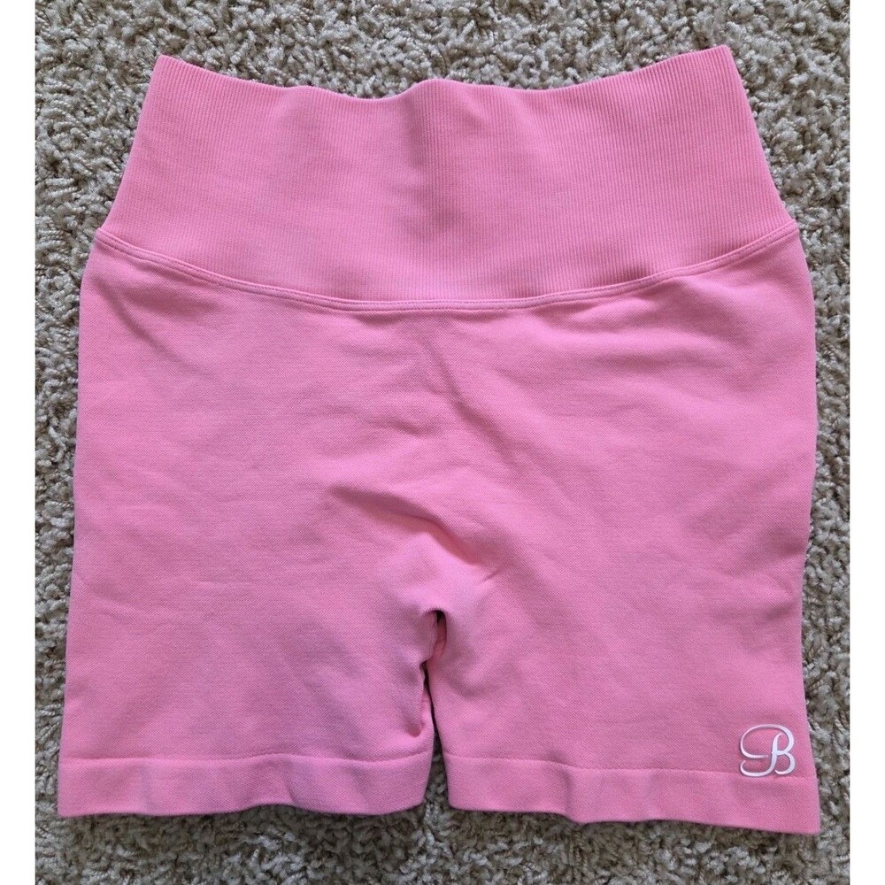 Bombshell Sportswear Tiny Waist Shorts |XS|  Bubblegum Pink Scrunch Butt V-Back